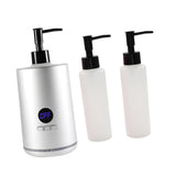 Maxbell Single Bottle Oil Heater Multifunction Lotion Dispenser for Cream Lotion Silver