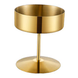 Maxbell Stainless Steel Dessert Cup Stylish Food Container High Footed Ice Cream Cup Gold 400ML