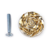 Maxbell Antique Silver Rose Cabinet Drawer Furniture Door knob Handle Pull Hardware