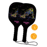 Pickleball Racket Set with Balls Pickleball Racquets for Kids Indoor Outdoor 2 Paddles 2 Balls