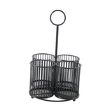Maxbell Pen Holder Multifunctional Cutlery Storage Holder for Scissors Pens Tabletop Black