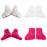 2 Pairs Ice Skate Boot Covers Protector for Figure Skating Velvet