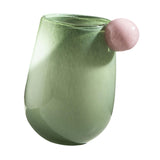 Maxbell Glass Flower Vase Dried Flower Arrangement for Dining Room Living Room Decor