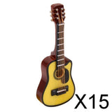 Maxbell 15x1:12 Dollhouse Miniature Music Instrument Acoustic Guitar
