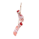 Maxbell Scary Hanging Severed Ornament Realistic Bloody for Halloween Indoor Outdoor Style A