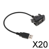 Maxbell 20xUSB Cable 1 Port in Socket for    HILUX VIGO FORTUNER 2004-2012