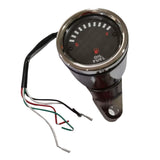 Maxbell Chrome 12V Universal Motorcycle Round LED Digital Oil Fuel Level Gauge 65 Mm - Aladdin Shoppers