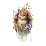 Maxbell Toilet Seat Lid Sticker Cat Pattern Cute Wall Decal for Washroom WC Restroom