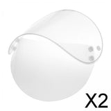 Maxbell 2xRaincoat Hat Lightweight Removable Reusable Headwear Raincoat Face Protector White