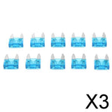 Maxbell 3x10 Pieces Mini 15A Blade Fuse Assortment Kit for Auto Car Truck Replacement