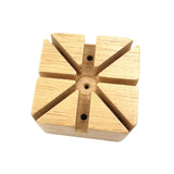 Maxbell Watch Band Holder Wooden with Holes for Repair Link Adjustment Removing Pins