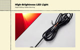Motorcycle light-emitting diode Ambient Light, Waterproof light, Universal Fit, High Brightness Yellow 2 Lights