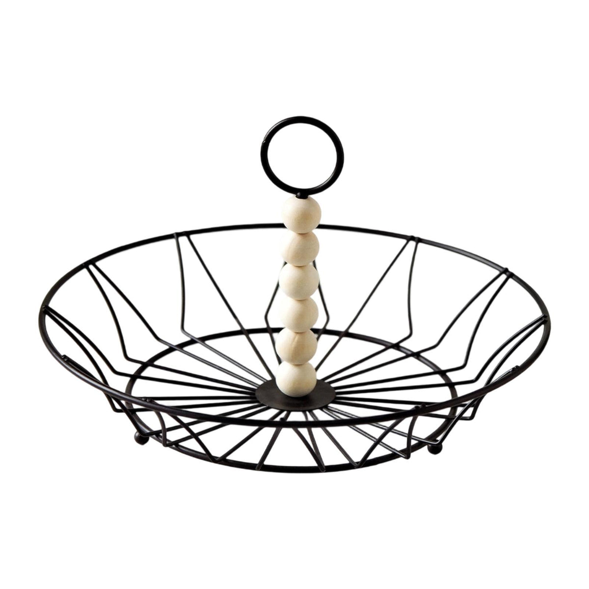Maxbell Wire Fruit Basket with Handle Server Tabletop Fruit Vegetable Storage Basket C
