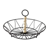 Maxbell Wire Fruit Basket with Handle Server Tabletop Fruit Vegetable Storage Basket C