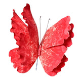 3D Butterfly Wedding Decoration Fake Butterfly for Bedroom Living Room Malls Red