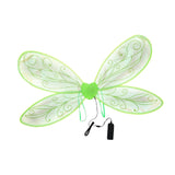 Fairy Wing Cute Glowing Butterfly Wing for Halloween Show Role Playing Green