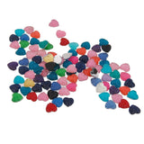 Maxbell Maxbell Heart Flatback Buttons Decoration DIY Crafts 12mm 100pcs Mixed Color