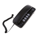 Maxbell 2 Pieces Corded Phone Wall Line Telephone Home Office Business White + Black