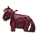 Maxbell Horse Shape Crossbody Bag PU Leather Casual Handbag for Work Shopping Travel Red