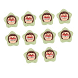 Maxbell 10x Resin Handicraft Star Glow at Night Collectable DIY Crafts Mini Figurine Green