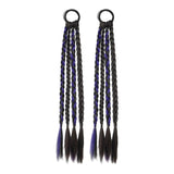 Maxbell 2x Braids Extensions Hair Extensions for Holiday Stage Performance Daily Use dark violet