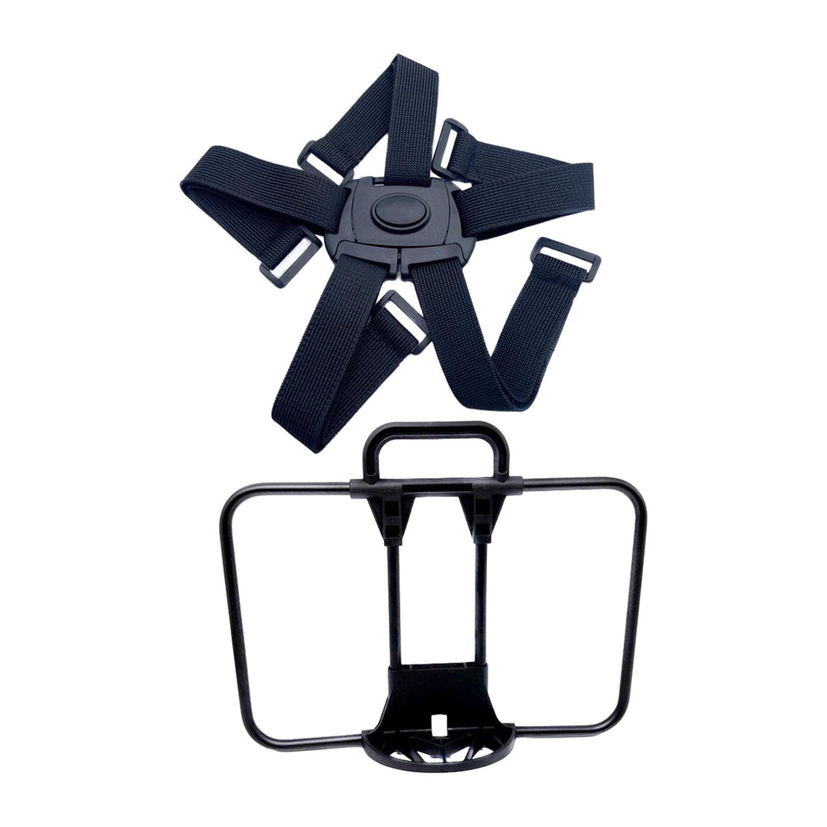 Maxbell Maxbell Folding Bike Carrier Bracket Front Carrier Frame Lightweight Stand Cycling Argent black 40x30cm