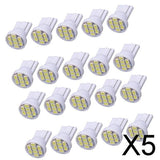 Maxbell 5x20 Pieces T10-1206-8SMD White LED Instrument Dash Panel Gauge Light Lamps