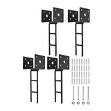 Maxbell 4Pcs U Shape Post Anchor Pergola Brackets for Concrete Mailboxes Patio Posts