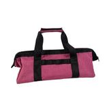 Maxbell Tent Stakes Storage Bag Handbag Peg Storage Bag for Hiking Gardening Camping Pink Red