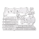 Maxbell Words Metal Scrapbooking Cutting Dies Embossing Stencils Template DIY Cards