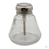 Maxbell 2pcs 180ml Empty Nail Polish Remover Pump Dispenser Push Down Press Bottle