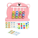 Maxbell Color Matching Slide Puzzle Preschool for Age 3 4 5 6 7 Years Old Boys Girls Light Pink