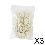 Maxbell 3xRubber Fingertips Protective Latex Finger Cots for Jewelry Cleaning Nail Art 100Pcs