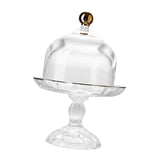 Maxbell Cake Stand with Glass Dome Cake Holder for Wedding Restaurants Festive Party L