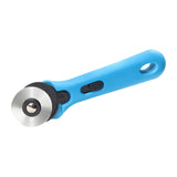 Maxbell Rolling Cutter 45mm Easy Using Hand Tool for Cardstock Wallpaper Arts Crafts blue