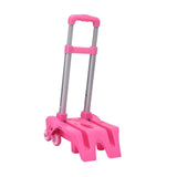 Maxbell Pink Stair Climbing Cart Folding Hand Cart with 6 Wheels for Personal Travel