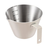 Maxbell Espresso Measuring Cup Milk Pitcher Jug 100ml Pouring Cup for Party Bar Home Beige