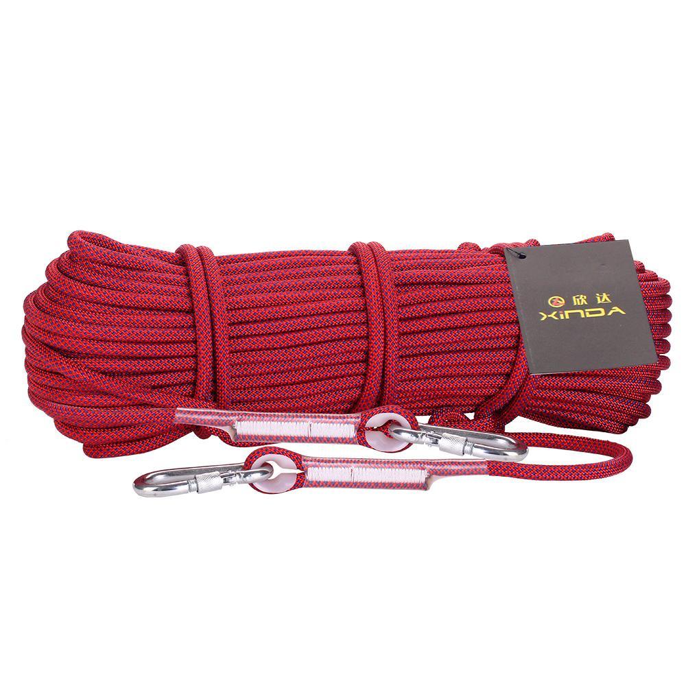 Maxbell Maxbell Outdoor Safety Rope Climbing Rappelling Rescue Escape Equipment 10m Red