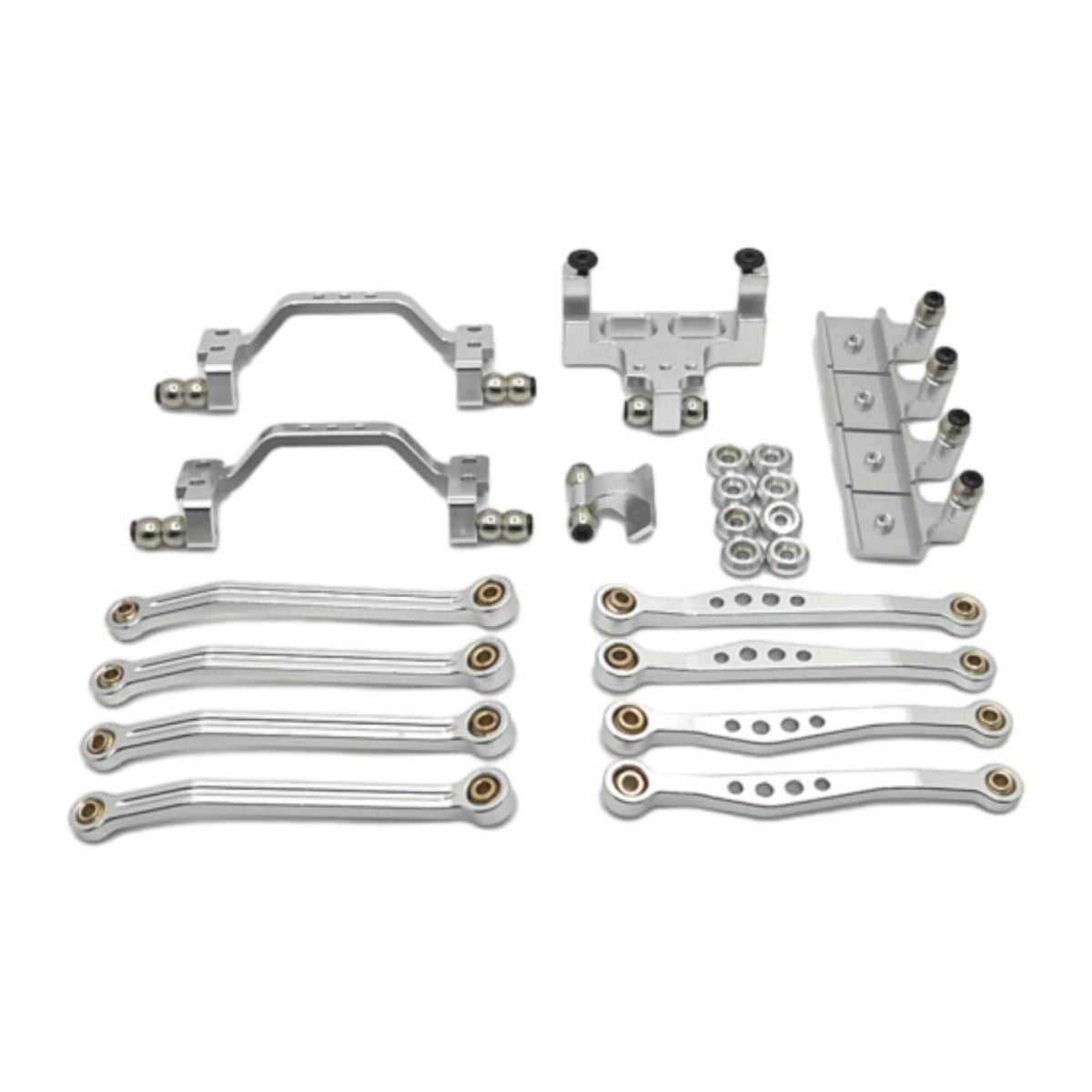 Maxbell 1/16 RC Upgrades Kit Replacement Steering Rod Tie for C64 RC Vehicles Trucks argent