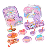 Maxbell Tea Party Set Cups Bowls Plates Pretend Game for Childrens Day Birthday Gift