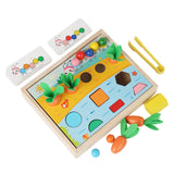 Maxbell Wooden Shape Color Sorting Toy Shape Sorter Puzzle Toy for Children Toddlers