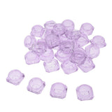 Maxbell Maxbell 30X Cosmetic Sample Empty Containers Round Pots for Eye Shadow Powder Purple
