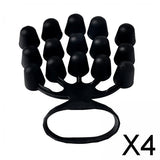 Maxbell 4xFingers Exerciser Stretcher Finger Strengthener Piano Hand Grip Strengthener Black