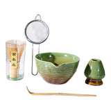 Maxbell 5x Matcha Tea Set Japanese Tea Making Tools Matcha Ceremony Gift Matcha Bowl Green
