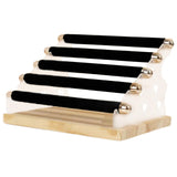 Maxbell Ring Display Stand Women Jewelry Organizer Holder for Home Retail Countertop Black
