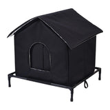 Outdoor Stray Cat House Insulated Warm House Oxford Cloth for Lawn Courtyard 55cmx48cmx56cm