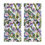 Maxbell Glass Sticker Colorful Flowers Window Sticker for Bedroom Farmhouse Bathroom