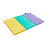 Folding Exercise Mat Workout Home for Women Pilates Mat Aerobics Balance Pad Tri Fold Mat