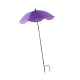 Maxbell Plant Sun Umbrella Flowers Sun Shade Cloth Block Sunlight for Bonsai Outdoor Purple