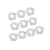 Maxbell 10 Pieces Hair Scrunchies Lightweight Hair Rope Headdress for All Hair Types White